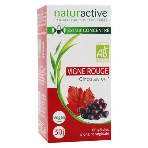 Naturactive Rote Weinrebe Bio 60 pflanzliche Kapseln