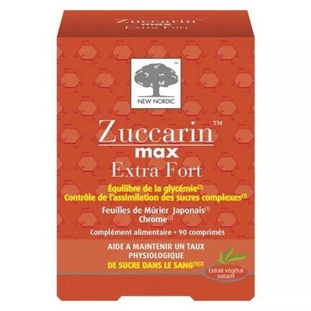 New Nordic Zuccarin Mûrier Extra Fort 90 comprimés