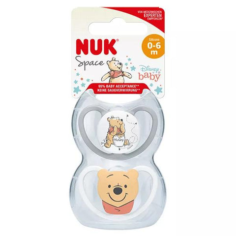 Nuk 2 Schnuller SPACE 0-6m Winnie Puuh