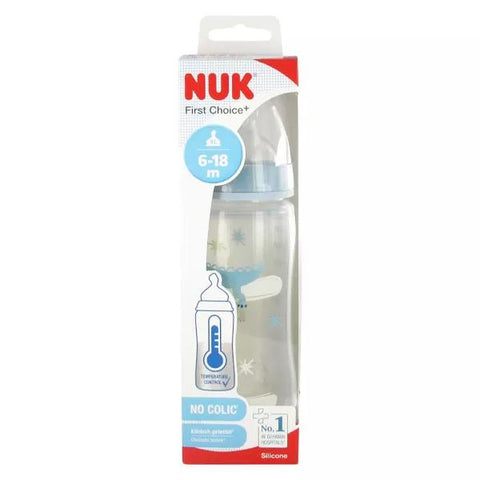 Nuk First Choice+ Temperature Control Baby Bottle +6m Blue 360ml