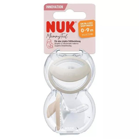 Nuk Mommyfeel Schnuller 0-6m Greige 2er-Set