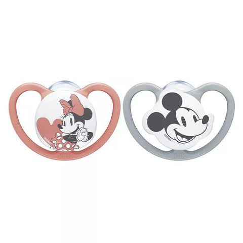 Nuk Schnuller Space Silikon +6 Monate Minnie 2er-Pack