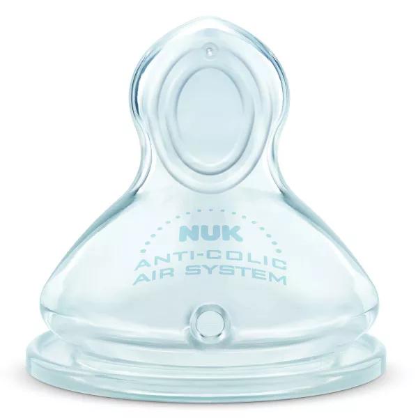 Nuk Tétine Physiologique en Silicone First Choice+ +6m Débit XL Lot de 2