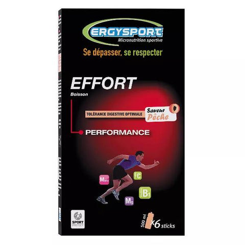 Nutergia Ergysport Effort Pfirsich 6 Sticks