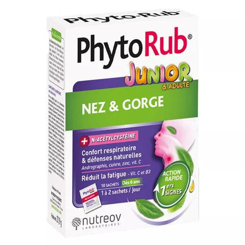 Nutreov Physcience Phyto-Rub Kälte Erwachsene und Kinder 10 Beutel