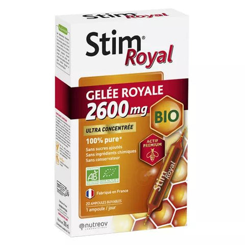 Nutreov Physcience Stim Royal Gelée Royale 2600mg Bio 20 Ampullen