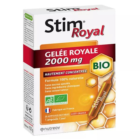 Nutreov Physcience Stim Royal Organic Royal Jelly 2000mg 20 ampoules