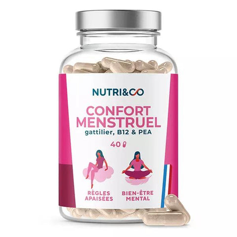 Nutri&Co Menstruationskomfort Bei Regelschmerzen, PMS & für einen ausgeglichenen Zyklus, 40 Kapseln