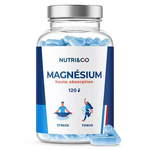 Nutri&Co Magnesium + Vitamin B6 Stress und Tonus 120 vegane Kapseln