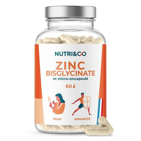Nutri&Co Zinkbisglycinat & Selen Haut & Immunsystem 60 vegane Kapseln