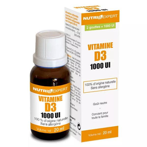 NutriExpert Natural Vitamin D3 1000 IU 20ml