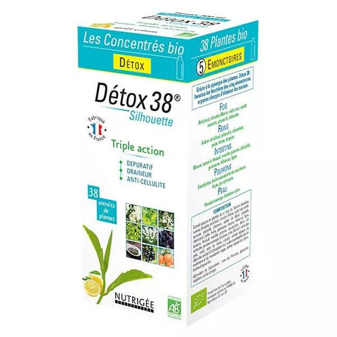 Nutrigée Detox-Getränk 38 Pflanzen Silhouette 300ml