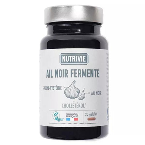 Nutrivie Bio Fermentierter Schwarzer Knoblauch 30 Kapseln