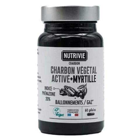 Nutrivie Aktivkohle Heidelbeere Vegan 60 Kapseln