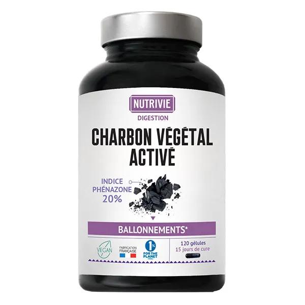 Nutrivie Charbon Végétal Activé Vegan 120 gélules