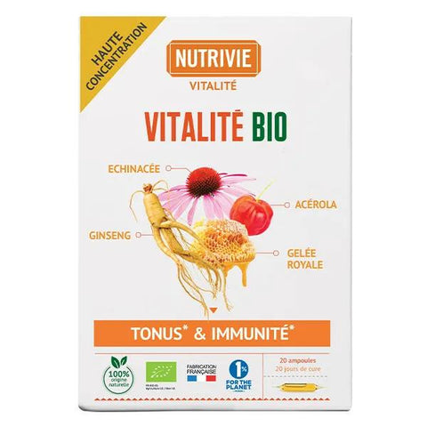 Nutrivie Vitalitätskomplex Bio 20 Ampullen