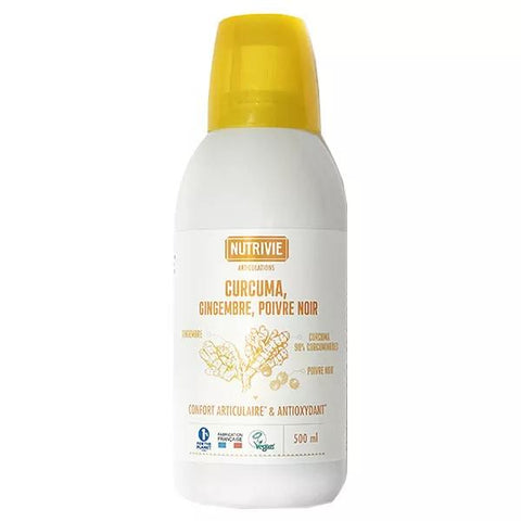 Nutrivie Kurkuma Ingwer Schwarzer Pfeffer Gelenkwohl & Antioxidans 500ml