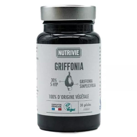 Nutrivie Griffonia standardisiert 30 % 5-HTP vegan 30 Kapseln