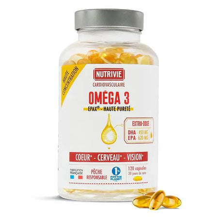 Nutrivie Omega 3 Epax® haute pureté - 120 capsules