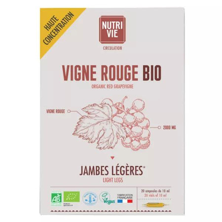 Nutrivie Vigne Rouge Bio 20 ampoules