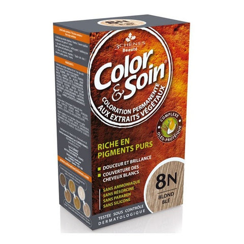 Les 3 chenes Color & Soin Kit Coloration Permanente 8N Blond Blé