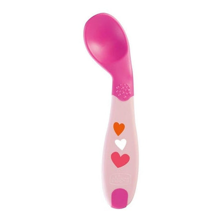 Chicco cuillère angulaire rose (8m+)