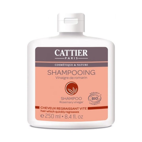 Cattier Rosmarin-Essig Shampoo Schnell Nachfettendes Haar 250ml