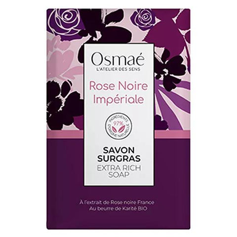 OSMAE Überfettende Seife Schwarze Kaiserrose Stück 200g