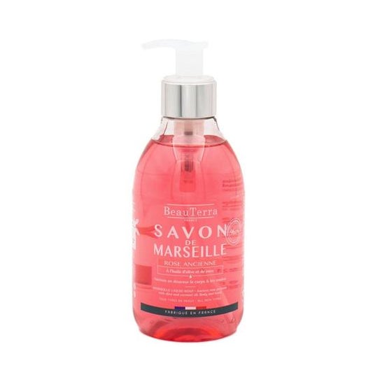 Beauterra Savon Liquide de Marseille Ancient Rose 300ml