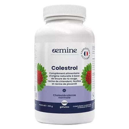 Oemine Colestrol Levure de Riz Rouge Cholestérolémie Normale 180 gélules