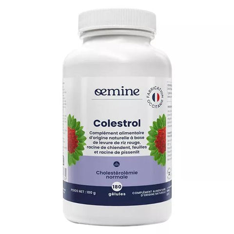 Oemine Colestrol Levure de Riz Rouge Cholestérolémie Normale 180 gélules
