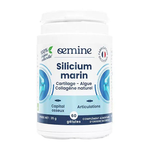 Oemine Silicium Marin Kollagen und Kalzium Knochen- und Gelenkgesundheit 60 Kapseln