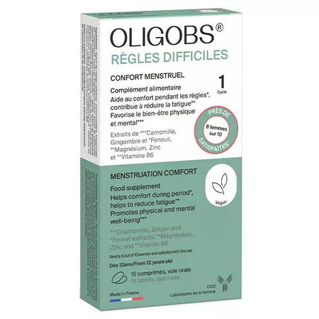 Oligobs Règles Difficiles Boîte 1 cycle 15 comprimés sécables