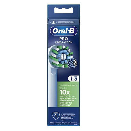 Oral-B Brossette CrossAction avec Technologie CleanMaximiser 3 unités