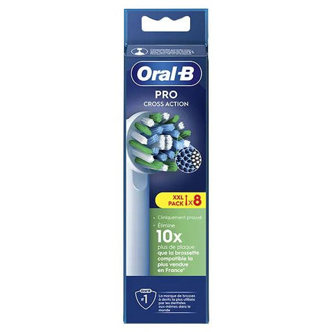 Oral-B Brossette CrossAction avec Technologie CleanMaximiser 8 unités