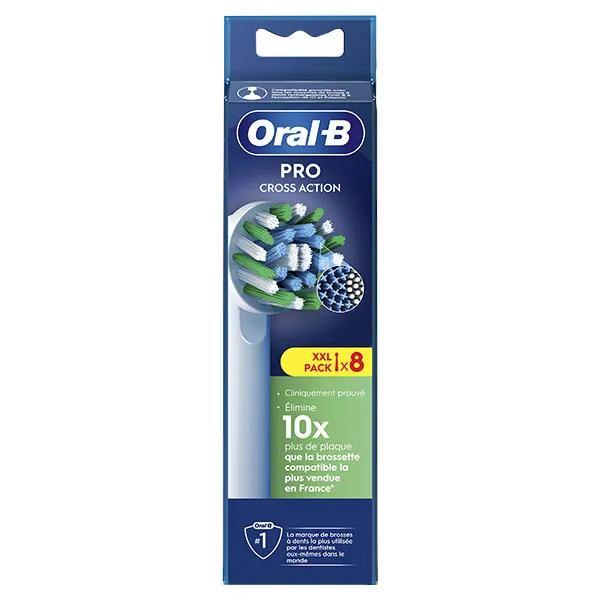Oral-B Brossette CrossAction avec Technologie CleanMaximiser 8 unités