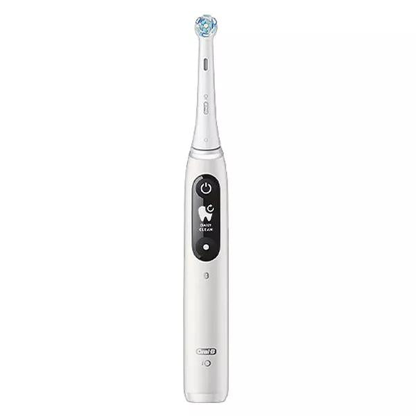 Oral-B iO 6N Brosse À Dents Électrique Blanche connectée Bluetooth 2 Brossettes 1 Étui De Voyage