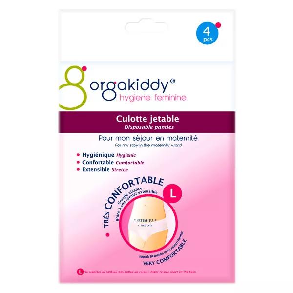 Orgakiddy Hygiène Féminine Culotte Jetable Taille L 4 unités