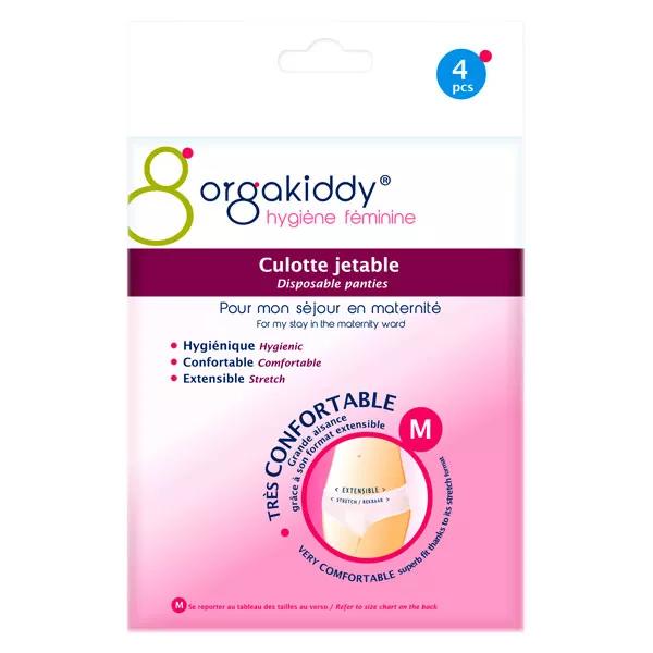 Orgakiddy Hygiène Féminine Culotte Jetable Taille M 4 unités