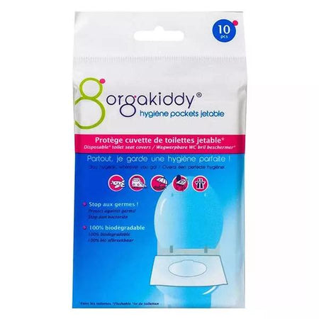 Orgakiddy Hygiène Pocket Protège Cuvette de Toilettes Jetable Classique 10 unités