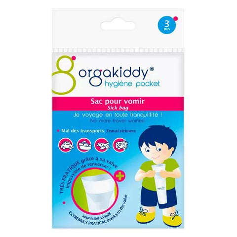 Orgakiddy Hygiene Pocket Vomit Bag 3 units