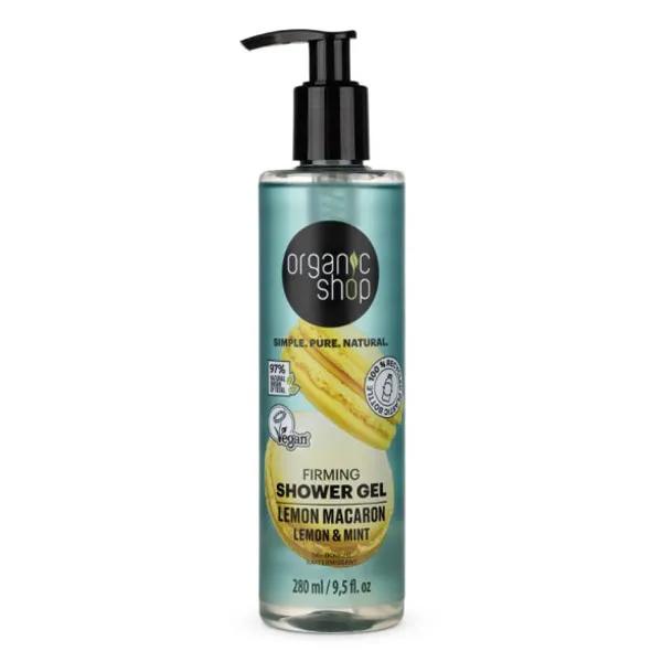 Organic Shop Gel Douche Raffermissant Macaron Citron - Menthe et Citron (280 ml)