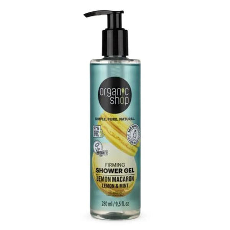 Organic Shop Gel Douche Raffermissant Macaron Citron - Menthe et Citron (280 ml)