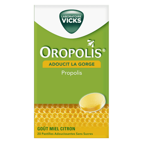 Oropolis Honey Lemon Sugar-Free 20 Lozenges