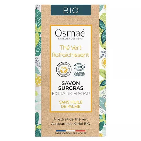 Osmaé Savon Bio sans Palme Thé Vert Rafraichissant (150 g)