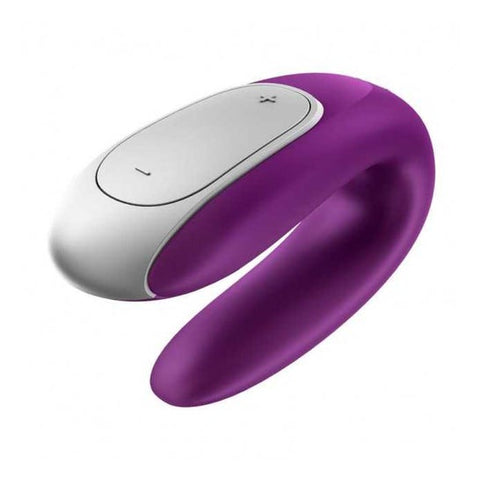 Satisfyer Double Fun vibromasseur couple violet Bluetooth App (1 pièce)