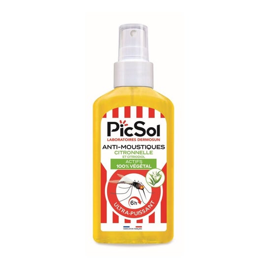 PicSol Anti-Moustiques Citronnelle Et Citriodiol (125 ml)