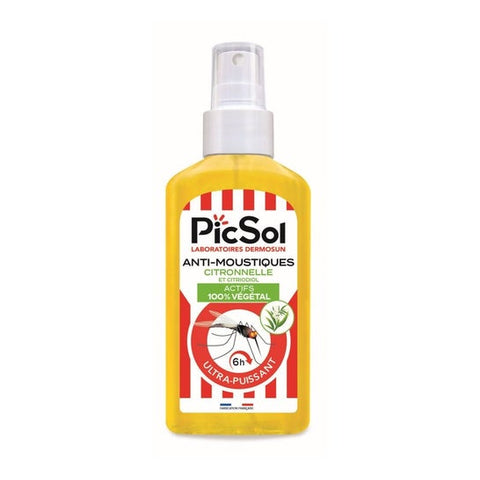 PicSol Anti-Mücken Zitronella und Citriodiol (125 ml)