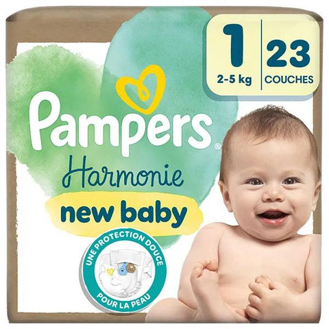 Pampers Harmonie Windeln Gr. 1 (2-5 kg) mit recycelbarer Papierverpackung