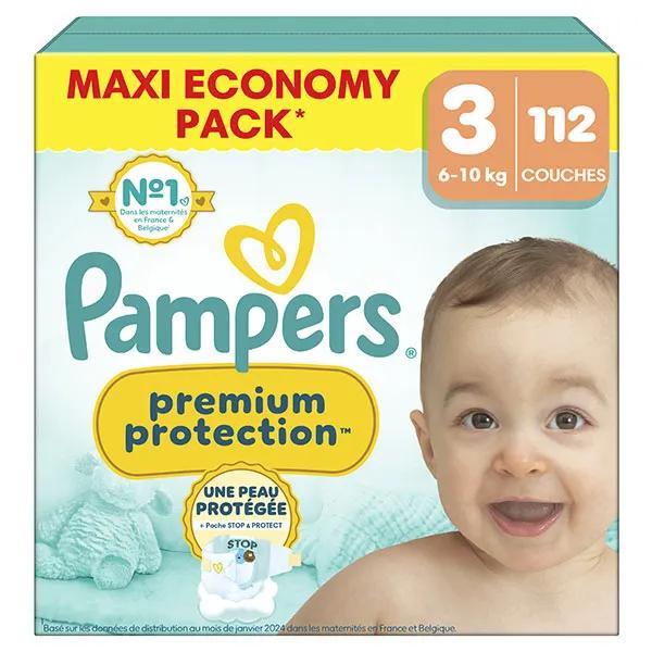 Pampers Couches Premium Protection Maxi Pack T3 (6-10 Kg)
